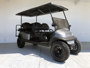 Club Car Precedent Limo 6 Passenger Golf Carts Charcoal Body Lifted 08